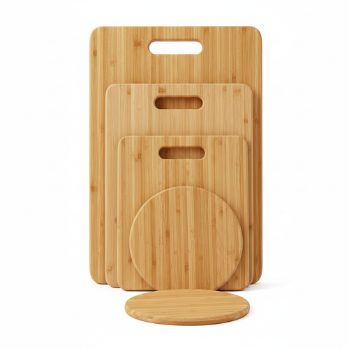 Set of bamboo cutting boards