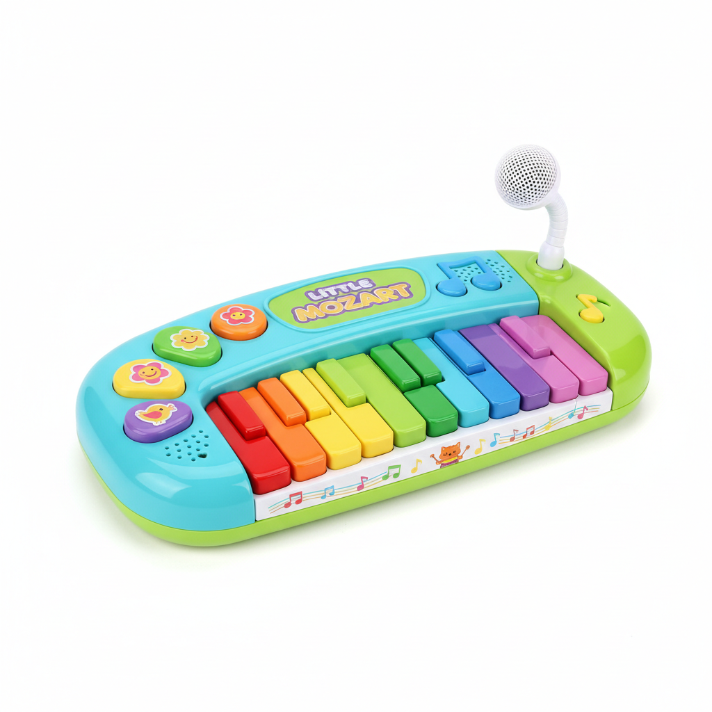 Colorful children's toy piano keyboard
