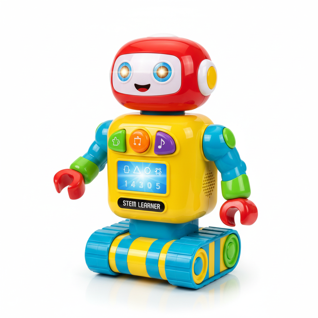 Colorful interactive robot toy for children