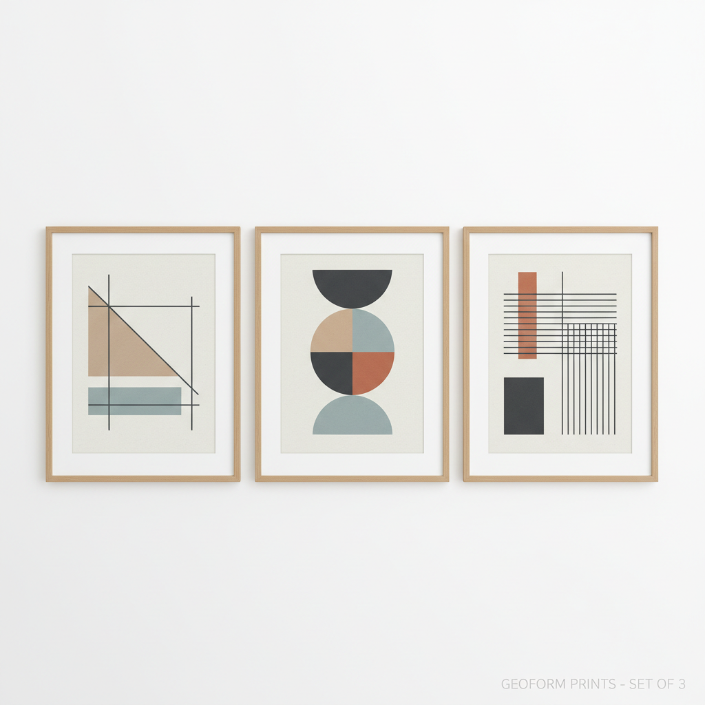 Set of modern wall art prints