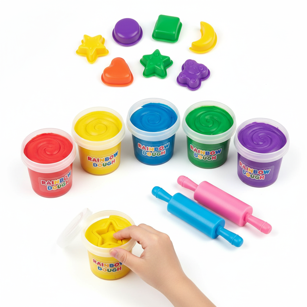 Colorful modeling clay set for children