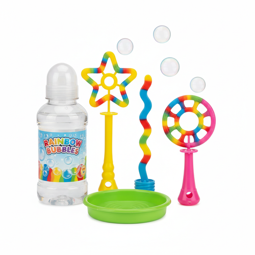 Colorful bubble wand set for children