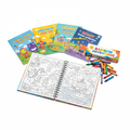 Colorful children's coloring book set